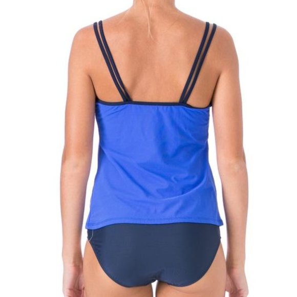 MAINSTREAM Royal Dark Blue Tankini - Size 14 - Picture 3 of 3